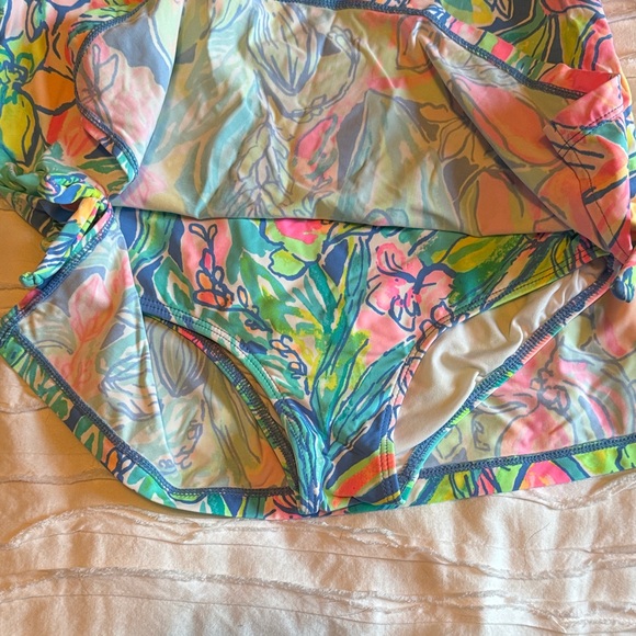 Lilly Pulitzer Kids Swim Dress One Piece - Vibrant Floral - Picture 3 of 4